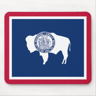 Alfombrilla De Ratón Bandera del estado de Wyoming