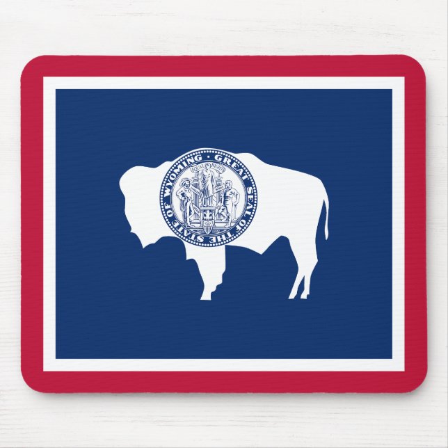 Alfombrilla De Ratón Bandera del estado de Wyoming (Frente)
