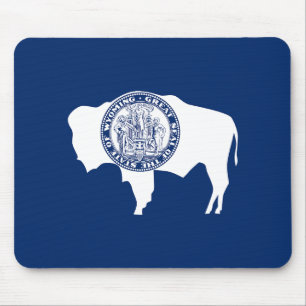Alfombrilla De Ratón Bandera del estado de Wyoming