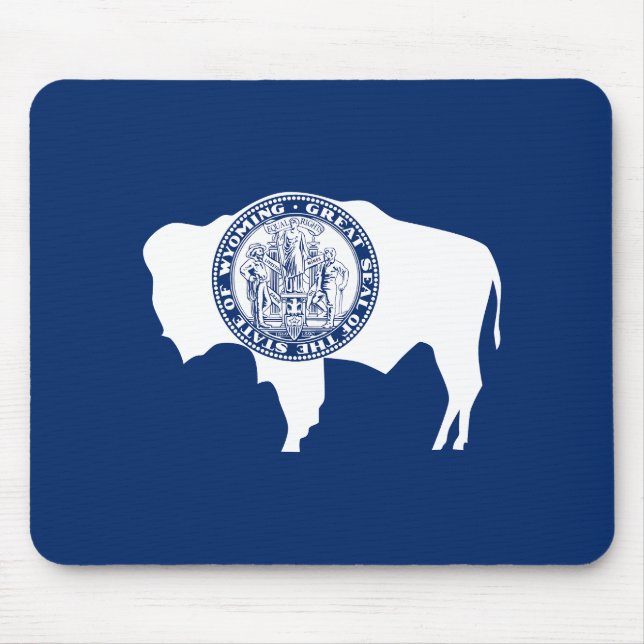 Alfombrilla De Ratón Bandera del estado de Wyoming (Frente)