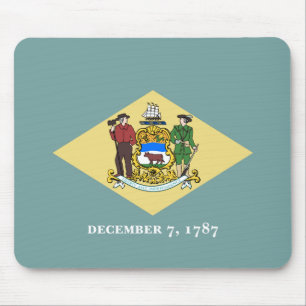 Alfombrilla De Ratón Bandera del estado Delaware