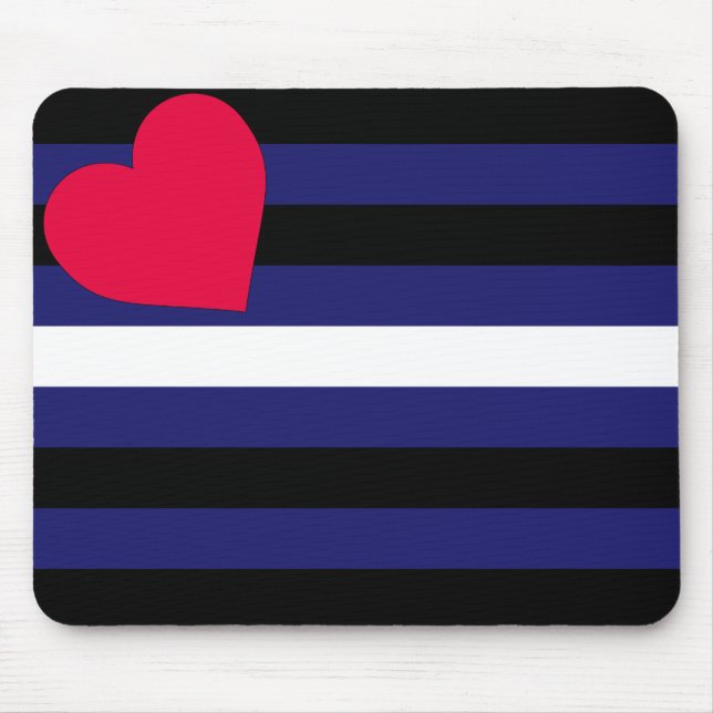Alfombrilla De Ratón Bandera del Orgullo de Cuero Mousepad (Frente)