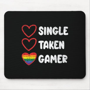 Alfombrilla De Ratón Bandera del Orgullo Gay Gamer Soltero Tomado Lgbt-