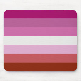Alfombrilla De Ratón Bandera del Orgullo Lesbiano Rosa