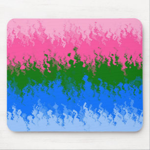 Alfombrilla De Ratón Bandera del Orgullo Omniromántico Abstracto Trippy