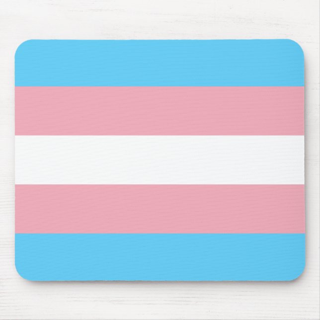 Alfombrilla De Ratón Bandera del Orgullo Trans (Orgullo Transgénero) (Frente)
