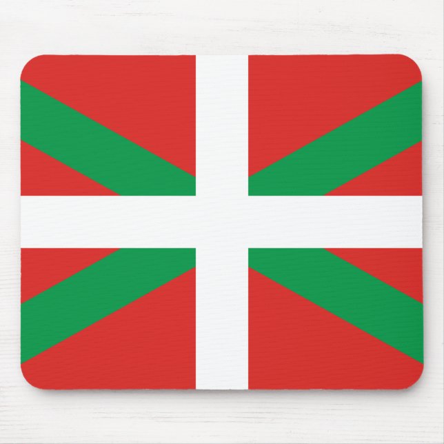 Alfombrilla De Ratón Bandera del País Vasco Mousepad (Frente)