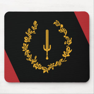 Alfombrilla De Ratón Bandera del patrimonio estadounidense negro