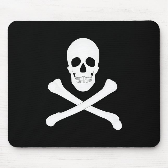 Alfombrilla De Ratón Bandera del pirata (Jolly Roger) (Frente)