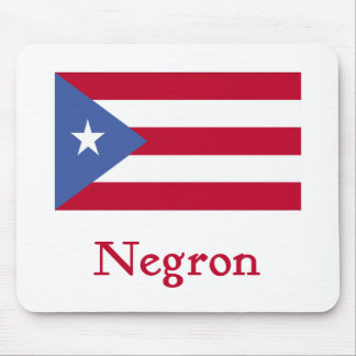 Alfombrilla De Ratón Bandera del puertorriqueño de Negron