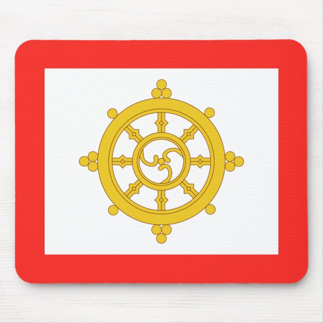 Alfombrilla De Ratón Bandera del Reino de Sikkim (Frente)