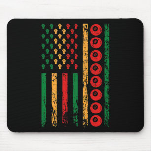 Alfombrilla De Ratón Bandera Deportiva Americana Deportiva Black Junetd