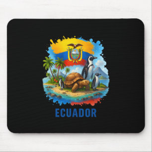 Alfombrilla De Ratón Bandera ecuatoriana Ecuador Islas Galápagos Vacaci