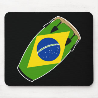 Alfombrilla De Ratón Bandera el Brasil del Conga
