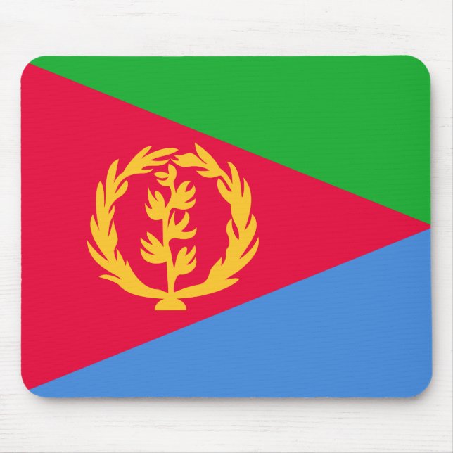 Alfombrilla De Ratón Bandera eritrea patriótica (Frente)