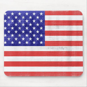 Alfombrilla De Ratón Bandera Estados Unidos Mousepad del vintage