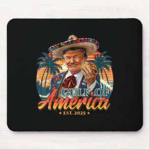 Alfombrilla De Ratón Bandera Estadounidense 2025 Del Golfo Retro De Est