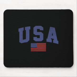 Alfombrilla De Ratón Bandera Estadounidense 4 De Julio Americana Negrit
