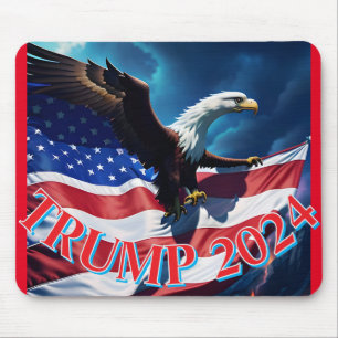 Alfombrilla De Ratón Bandera estadounidense Águila estadounidense TRUMP