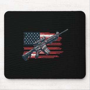 Alfombrilla De Ratón Bandera Estadounidense Ataca El 1 De Julio Contra