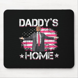 Alfombrilla De Ratón Bandera estadounidense Daddys Home Trump 2024 Patr