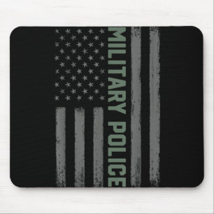 Alfombrilla De Ratón Bandera Estadounidense De La Policía Militar - Org