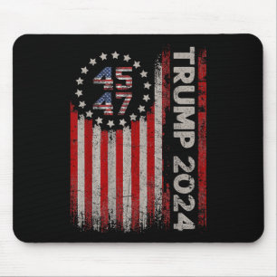 Alfombrilla De Ratón Bandera estadounidense de Trump 2025