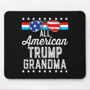 Alfombrilla De Ratón Bandera estadounidense de Trump, abuela estadounid
