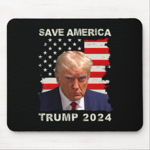 Alfombrilla De Ratón Bandera estadounidense de Trump Free Shot 2024