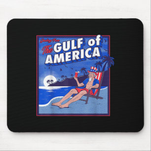 Alfombrilla De Ratón Bandera Estadounidense Del Golfo Retro De Estados 