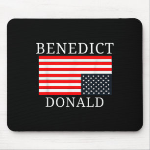Alfombrilla De Ratón Bandera estadounidense graciosa Benedicto Donald A