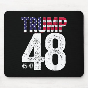 Alfombrilla De Ratón Bandera estadounidense Trump 45-47-48 2028