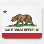 Alfombrilla De Ratón Bandera estatal de California, Estados Unidos<br><div class="desc">Bandera de California</div>