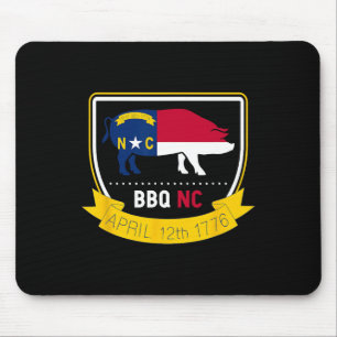 Alfombrilla De Ratón Bandera Estatal De Carolina Del Norte Bbq Nc 1776