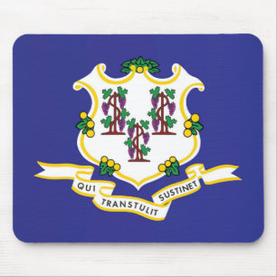 Alfombrilla De Ratón Bandera estatal de Connecticut, Estados Unidos