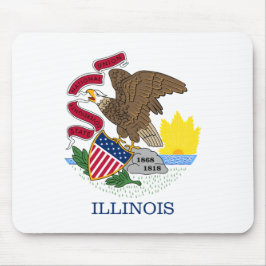 Alfombrilla De Ratón Bandera Estatal de Illinois