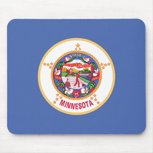 Alfombrilla De Ratón Bandera estatal de Minnesota (Frente)