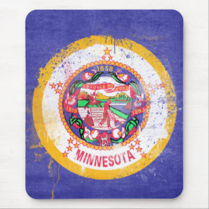 Alfombrilla De Ratón Bandera estatal de Minnesota en peligro
