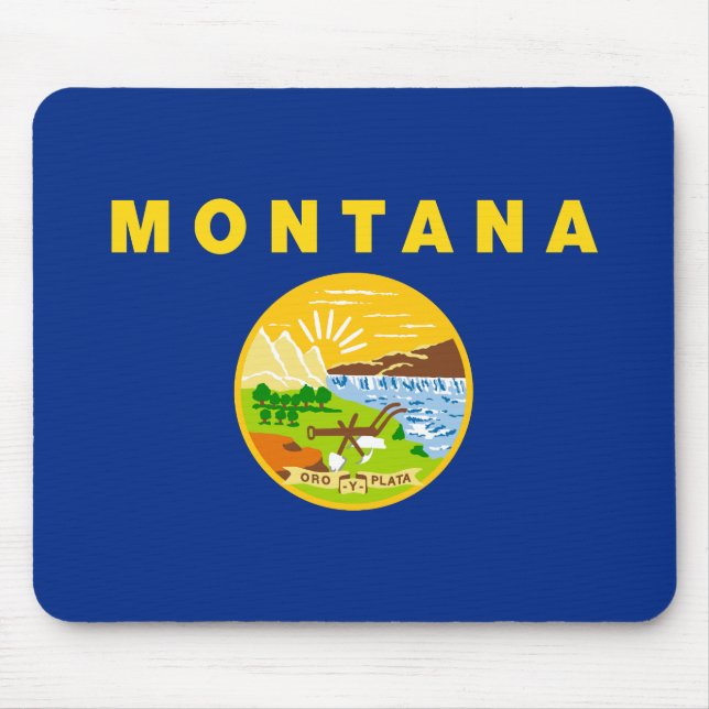 Alfombrilla De Ratón Bandera Estatal de Montana (Frente)