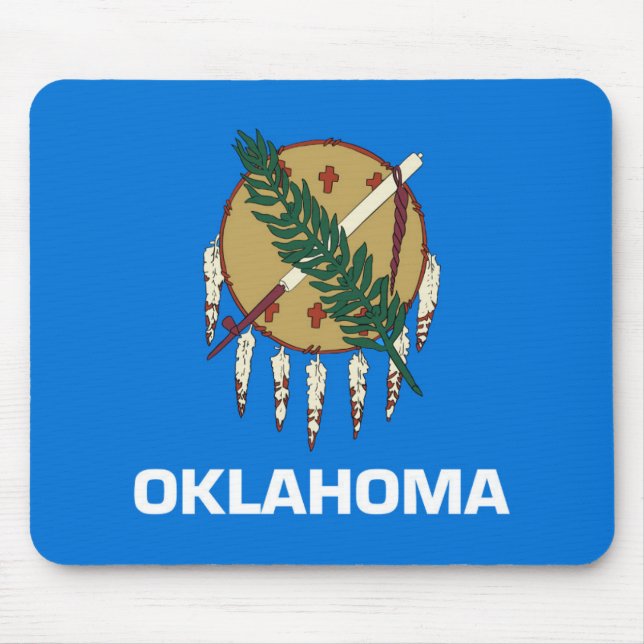 Alfombrilla De Ratón Bandera estatal de Oklahoma, Estados Unidos (Frente)