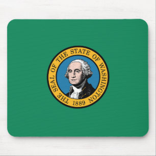 Alfombrilla De Ratón Bandera estatal de Washington, Estados Unidos