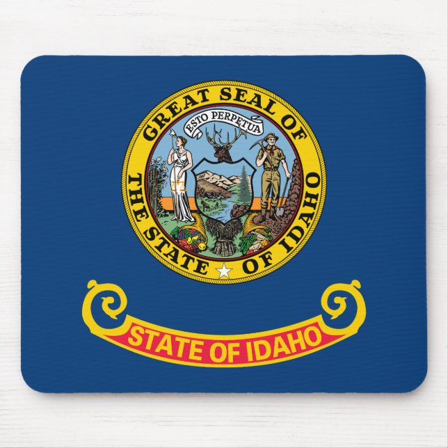 Alfombrilla De Ratón Bandera Estatal Idaho (Frente)