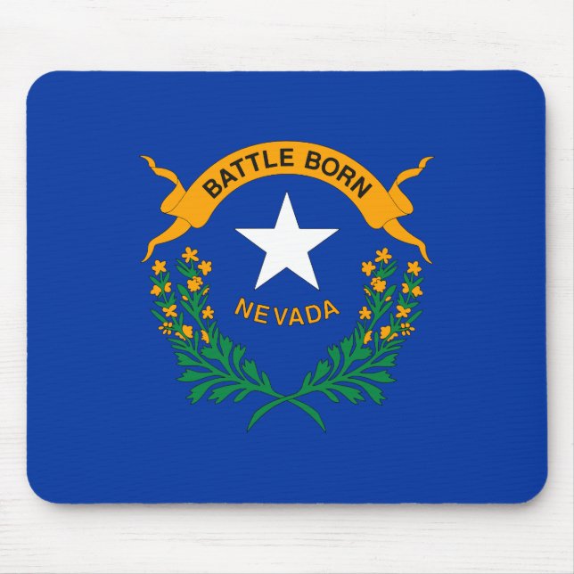 Alfombrilla De Ratón Bandera Estatal Patriótica Nevada (Frente)