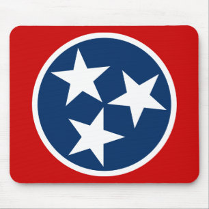 Alfombrilla De Ratón Bandera Estatal Tennessee Estrellas Blancas Azules