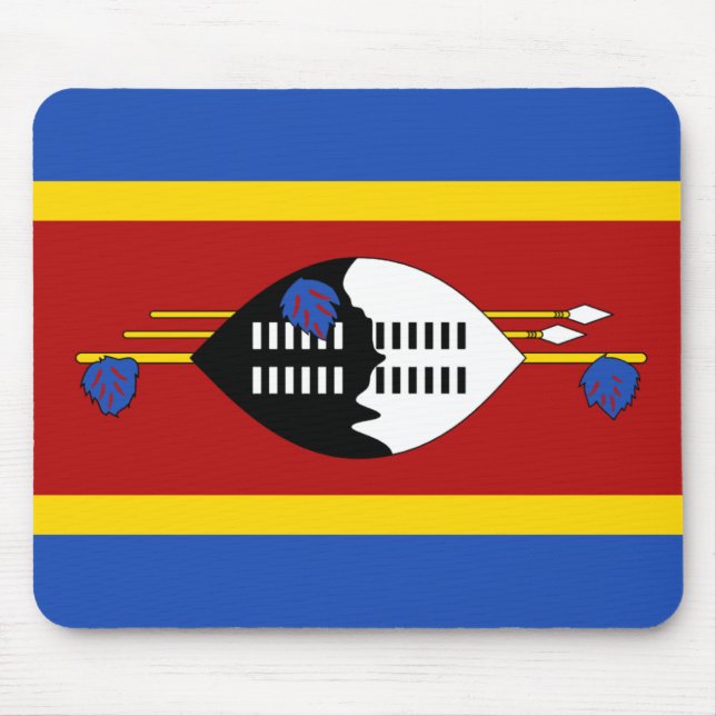 Alfombrilla De Ratón Bandera Eswatini Mousepad (Frente)