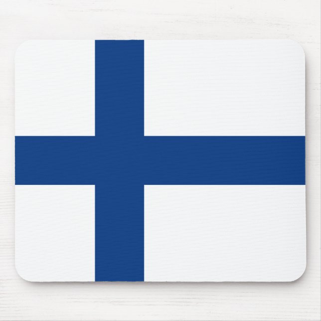 Alfombrilla De Ratón Bandera finlandesa (Finlandia) (Frente)