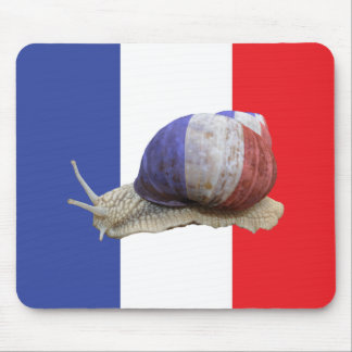 Alfombrilla De Ratón Bandera francesa del caracol