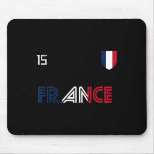 Alfombrilla De Ratón Bandera Francesa Fútbol Retro Francia
