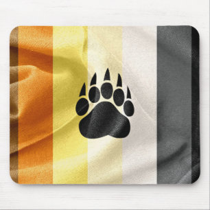 Alfombrilla De Ratón Bandera gay del orgullo del oso y cojín de ratón