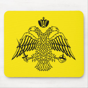 Alfombrilla De Ratón Bandera griega el monte Athos de la iglesia
